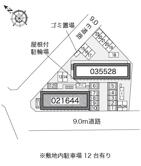 ★手数料０円★久留米市東合川７丁目 月極駐車場